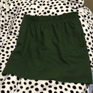 J. CREW army green skirt